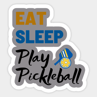 Pickleball Shirt, Eat Sleep Play Shirt, Sport TShirt, Funny T-Shirt, Wiffle Ball, Gift or Present, Tennis Tee Sticker